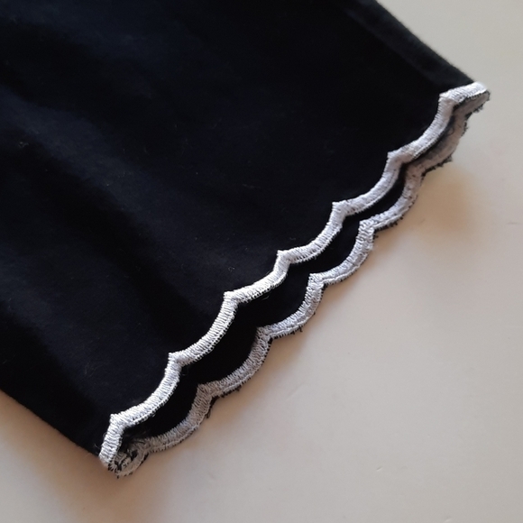 Michael Kors black floral embroidered top small - Picture 8 of 12